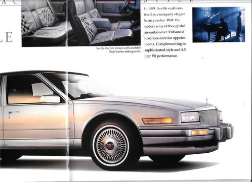 CADILLAC 1989, Boeken, Auto's | Folders en Tijdschriften, Zo goed als nieuw, Overige merken, Ophalen of Verzenden