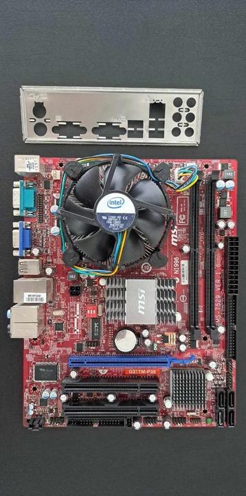 MSI G31TM-P35 met Pentium Dual Core E5400 2.7 GHz