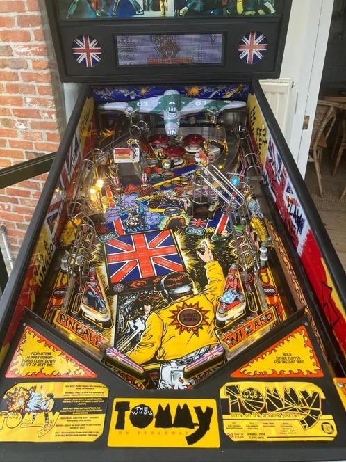 Tommy The Who's Pinball Wizard flipper, Collections, Machines | Flipper (jeu), Utilisé, Imprimante matricielle, Data East, Enlèvement ou Envoi