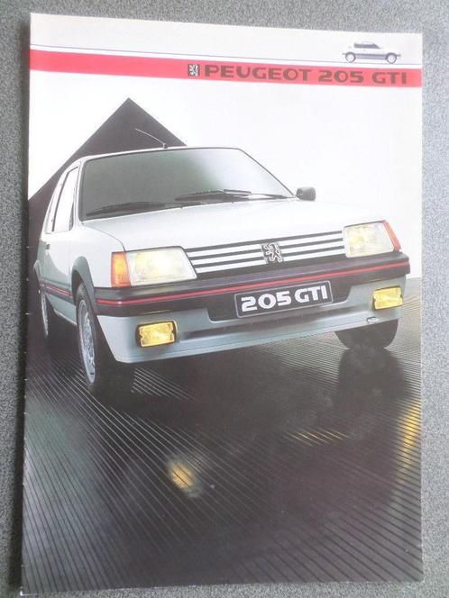 Brochure de la Peugeot 205 GTI 1.6 105 CV, Livres, Autos | Brochures & Magazines, Peugeot, Enlèvement ou Envoi