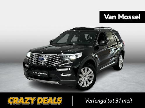 Ford Explorer Platinum - 7 zit - Pano - Full Option, Auto's, Ford, Bedrijf, Te koop, Explorer, Hybride Elektrisch/Benzine, Plug-in hybride