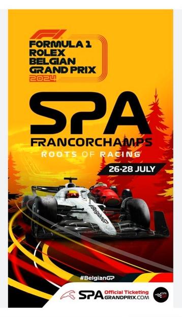 Bronze Tickets F1 Spa 2024 vrijdag 26/07/2024