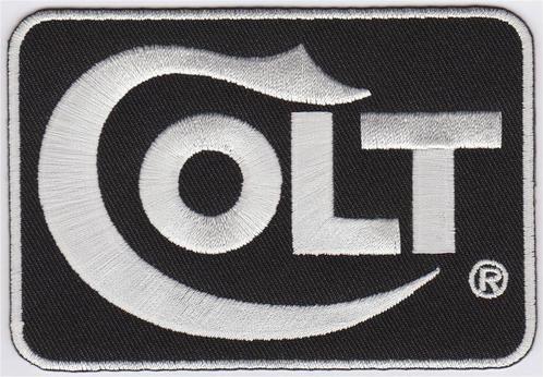 Colt stoffen opstrijk patch embleem #1, Collections, Vêtements & Patrons, Neuf, Envoi