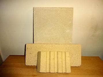 Vuurvaste tegels, vermiculite plaat (1150 C)
