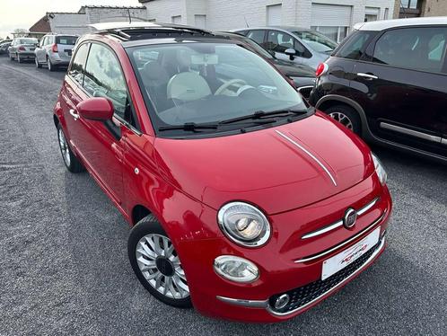 Fiat 500 1.2 8V open panodak apllecar 12M waarborg, Auto's, Fiat, Bedrijf, Te koop, ABS, Airbags, Airconditioning, Android Auto