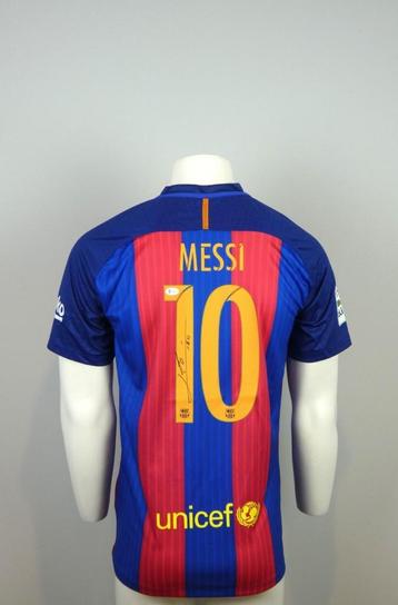 Gesigneerd messi shirt met coa beckett 