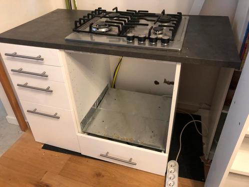 Kookplaat gas IKEA met keukenkast, ladekast, ovenkast, Maison & Meubles, Cuisine | Éléments de cuisine, Utilisé, Enlèvement