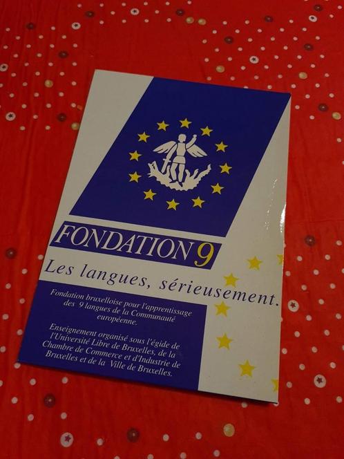 Carte postale Fondation 9 les langues sérieuses ULB, Verzamelen, Postkaarten | Themakaarten, Ongelopen, 1980 tot heden, Cultuur en Media