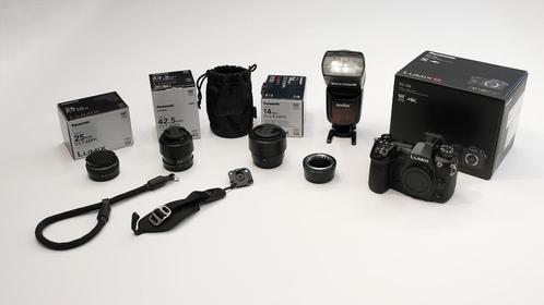 Panasonic Lumix G9 - Objectifs - flash cobra - accessoires, Audio, Tv en Foto, Fotocamera's Digitaal, Zo goed als nieuw, Spiegelreflex