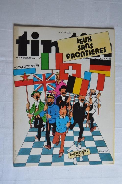 14 Revues hebdomadaires Le journal de Tintin, Livres, Journaux & Revues, Utilisé, Journal, Enlèvement ou Envoi