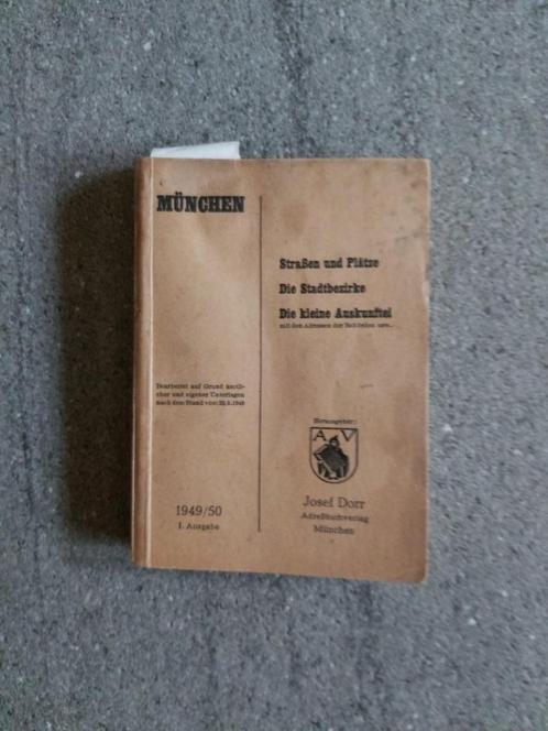 Duitsland München Straat Plein Boek Adres Bezetting USA, Livres, Histoire nationale, Utilisé, 20e siècle ou après, Envoi