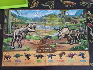 jeux enfant dinosaures puzzle magnétique