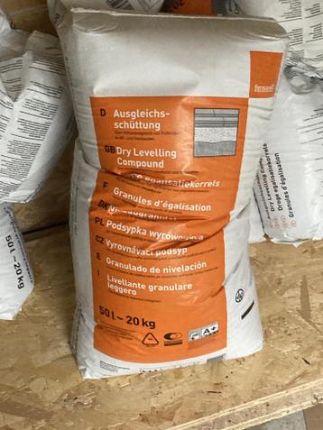 Fermacell droge egalisatiekorrels - 7 zakken 20kg