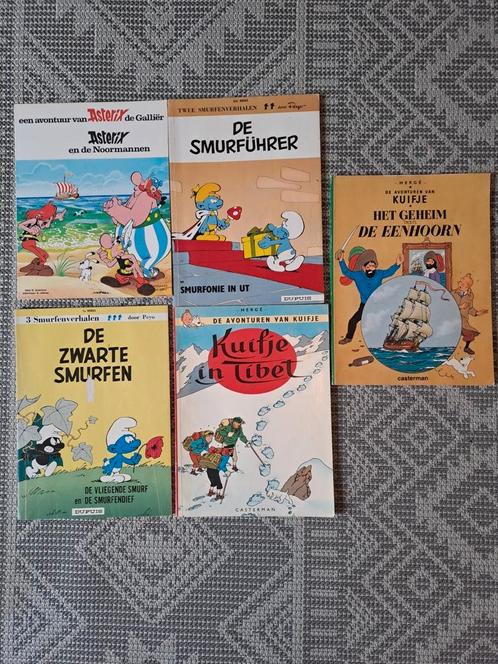 Kavel van 5 strips in het Nederlands - Asterix, Kuifje en de, Boeken, Stripverhalen, Gelezen, Ophalen of Verzenden