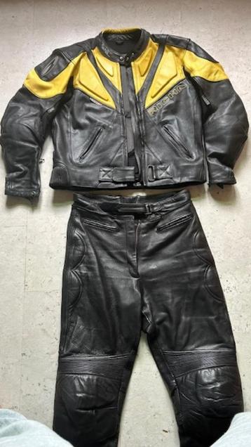 Vêtements de moto pour hommes (noir/jaune)