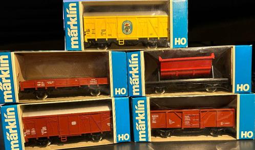 2275. 5 wagons de la DB H0 Märklin., Hobby & Loisirs créatifs, Trains miniatures | HO, Comme neuf, Wagon, Märklin, Enlèvement ou Envoi