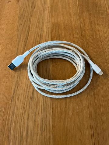 Belkin BoostCharge USB-C naar USB kabel - 3m - Wit - braided