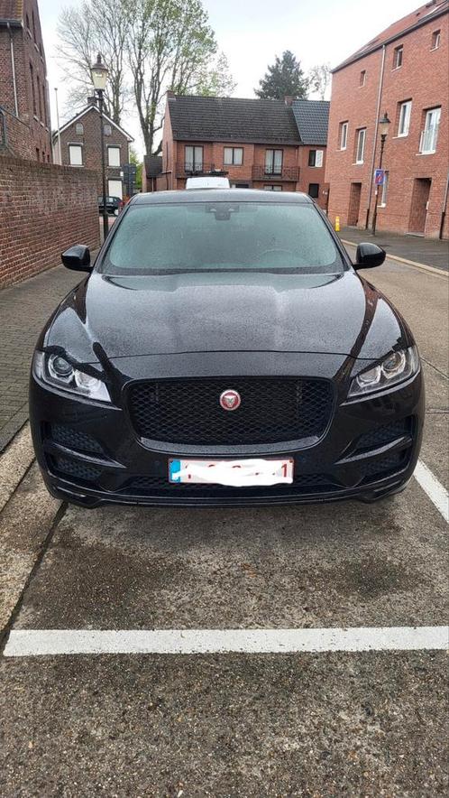 jaguar fpace aut AWD 2.0 D Rsport zwart kleur en zwart leder, Autos, Jaguar, Particulier, Automatique, Noir, Noir, Cuir, Enlèvement