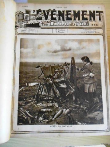 L' EVENEMENT ILLUSTRE - 1ère année 1915 complet de 51 revues