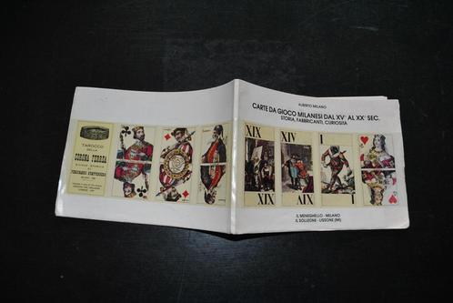 Milano Carte da gioco milanesi dal XVè al XXè s. Storia RARE, Collections, Cartes à jouer, Jokers & Jeux des sept familles, Utilisé