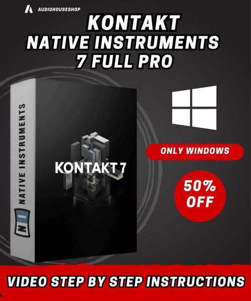 New Kontakt 7 Pro for Music Production Software Windows, Computers en Software, Audio-software, Nieuw, MacOS, Windows, Ophalen of Verzenden
