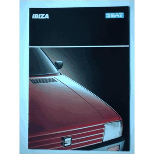 Seat Ibiza Brochure 1988 #4 Nederlands, Boeken, Auto's | Folders en Tijdschriften, Gelezen, Ophalen of Verzenden