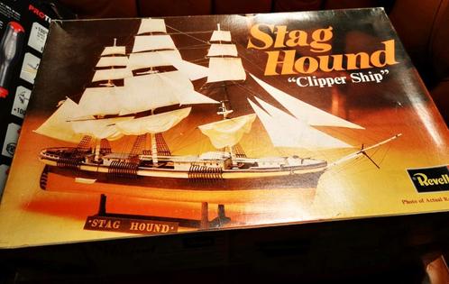Stag Hound - clipper vintage Revell complet, Hobby & Loisirs créatifs, Modélisme | Bateaux & Navires, Comme neuf, Revell, Enlèvement ou Envoi