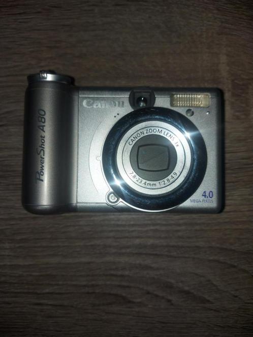 Canon PowerShot A80 digitale camera, Audio, Tv en Foto, Fotocamera's Digitaal, Zo goed als nieuw, Compact, Canon, Minder dan 4 keer