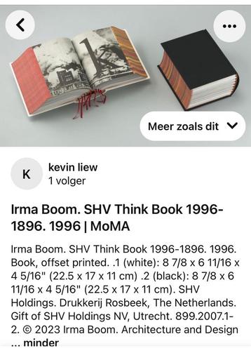 SHV Think Book 1996-1896 Irma Boom