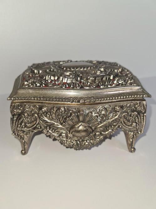 Zilver sieraden kistje, Antiquités & Art, Antiquités | Argent & Or, Enlèvement ou Envoi