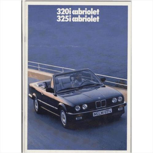 BMW 3 serie 320i 325i Cabriolet Brochure 1987 #1 Frans, Livres, Autos | Brochures & Magazines, Utilisé, BMW, Enlèvement ou Envoi