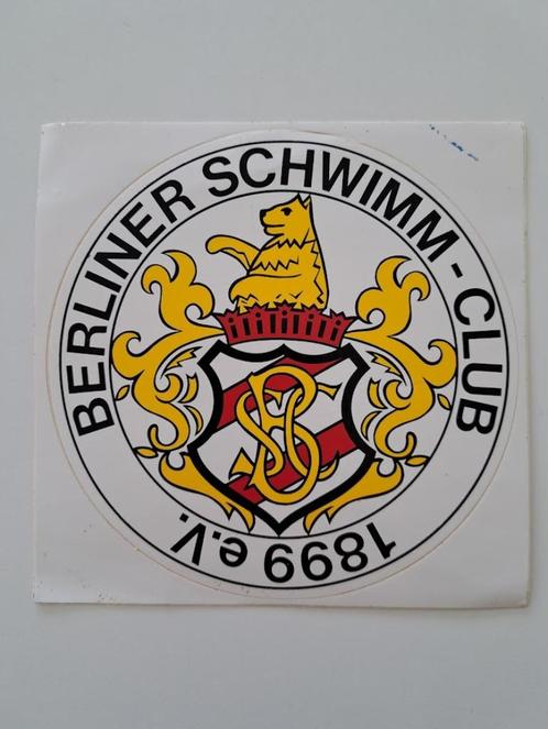 Vintage Sticker - Berliner Schwimm-Club 1899, Verzamelen, Stickers, Zo goed als nieuw, Bedrijf of Vereniging, Ophalen of Verzenden