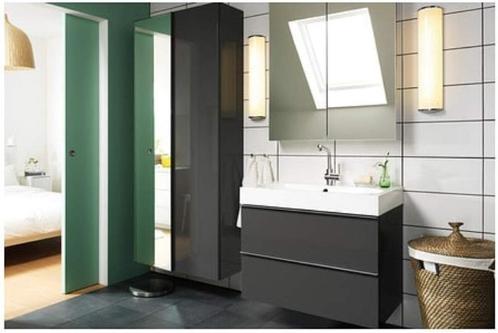 Badkamerspiegelkast 2 deurs (Nieuw: -50%), Maison & Meubles, Salle de bain | Meubles de Salle de bain, Neuf, Armoire à miroir
