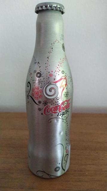 Bouteille de coca cola métallique 