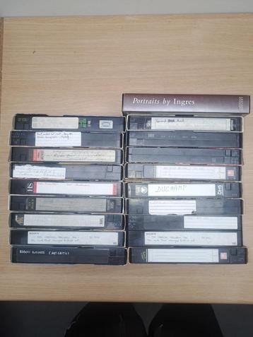 Lot VHS Casettes Kunst 