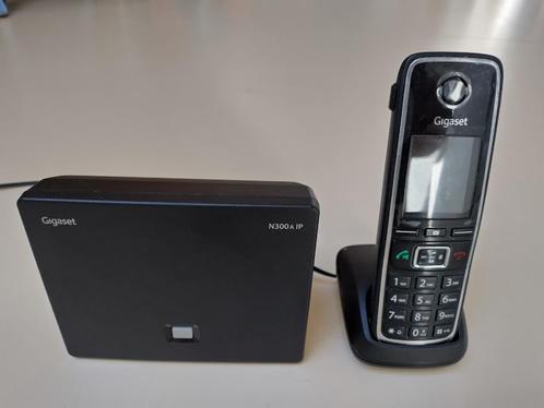 Gigaset N300A + C530HX (IP telefoon - VoIP), Télécoms, Téléphones fixes | Combinés & sans fil, Utilisé, 1 combiné, À Faible Émission d'Ondes