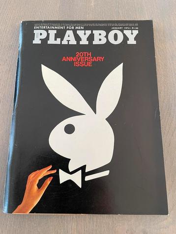 Vintage Playboy magazine januari 1974