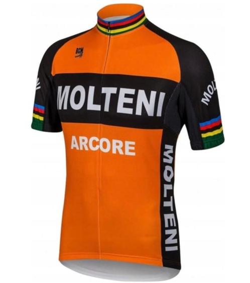 Molteni Arcore Wielershirt Korte Mouw + Fietsbroek Maat S, Vélos & Vélomoteurs, Accessoires vélo | Vêtements de cyclisme, Comme neuf