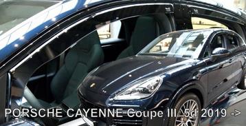 Porsche Cayenne windschermen raamspoilers donker getint heko