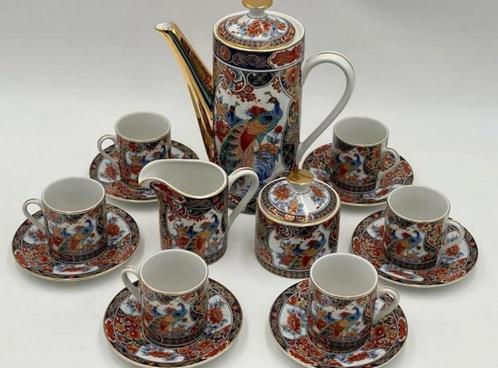 17 vaisselle japonaise old IMARI théière tasse soucoupe paon, Antiquités & Art, Antiquités | Services (vaisselle) complet, Enlèvement ou Envoi