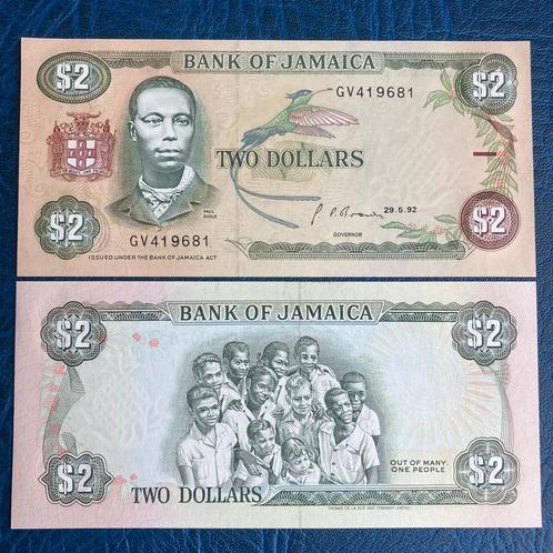 Jamaica - 2 Dollars 1992 - Pick 69d - UNC, Timbres & Monnaies, Billets de banque | Océanie, Billets en vrac, Enlèvement ou Envoi