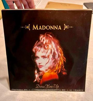 12" vinyl record LP - Madonna dress you up 1985 met sleeve