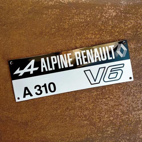 Bouclier émaillé RENAULT ALPINE 310 V6 Billboard, cadeau pou, Collections, Marques & Objets publicitaires, Utilisé, Panneau publicitaire