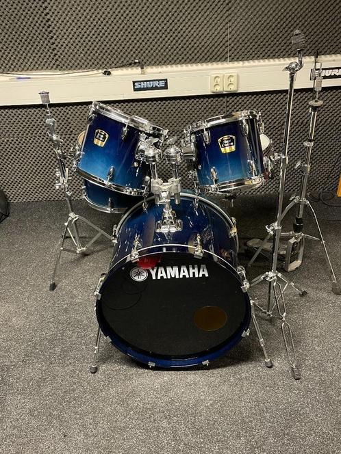 Yamaha Stage Custom Advantage Blue Metalic complet de 2005, Musique & Instruments, Batteries & Percussions, Comme neuf, Yamaha