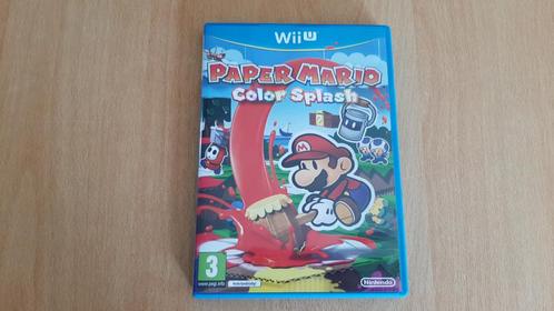 Paper Mario Color Splash (WiiU) Nieuwstaat, Games en Spelcomputers, Games | Nintendo Wii U, Zo goed als nieuw, Role Playing Game (Rpg)