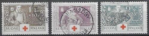 Finland 1934 - Yvert 176-178 - Rode Kruis - Generaals (ST), Timbres & Monnaies, Timbres | Europe | Scandinavie, Affranchi, Finlande