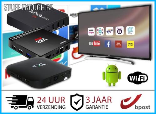 TV Box Android Netflix Kodi Stremio 8K - Gratis Films en TV, TV, Hi-fi & Vidéo, Lecteurs multimédias, Neuf, Moins de 500 GB, HDMI