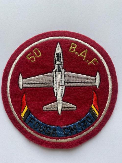 Badge Fouga Magister Belgian Air Force 50 years BAF, Collections, Objets militaires | Général, Armée de l'air, Enlèvement ou Envoi