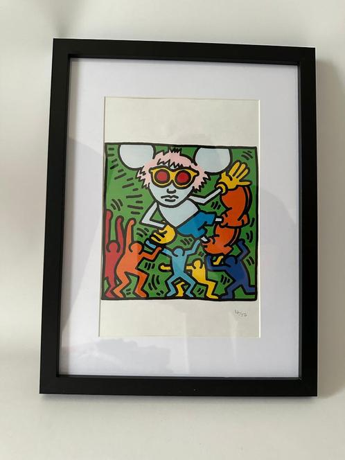 Keith Haring - Andy Mouse, Antiek en Kunst, Kunst | Litho's en Zeefdrukken, Ophalen of Verzenden