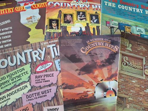 Lot 40 x Lp's Vinyl - Country Music Compilation, CD & DVD, Vinyles | Country & Western, Utilisé, 12 pouces, Enlèvement ou Envoi